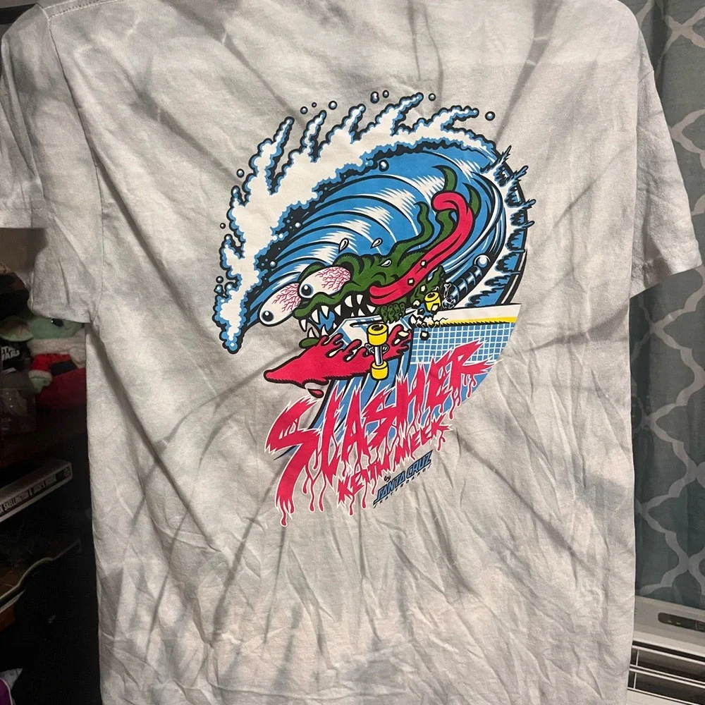 Santa Cruz White Crewneck Tee - Picture 2 of 3